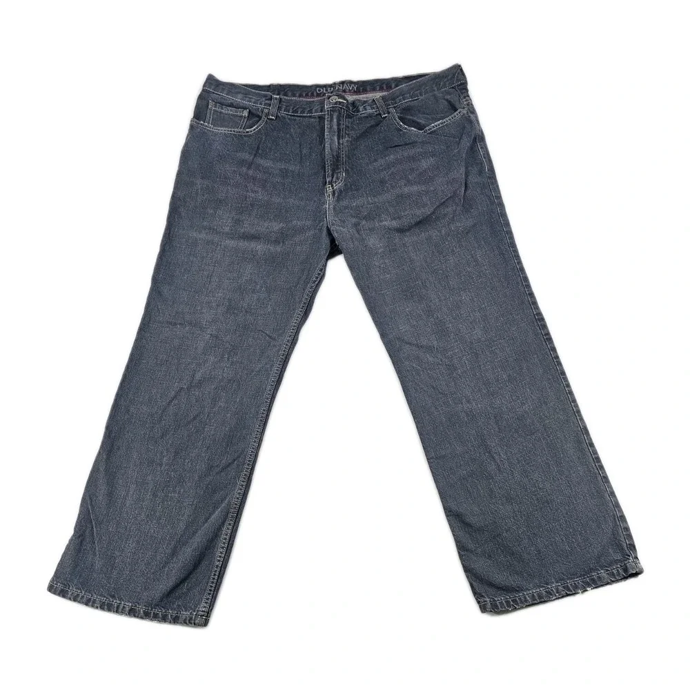 Old Navy ON Y2K Bootcut Men's 42x30 Denim Blue Jeans Classic Dark Wash Retro